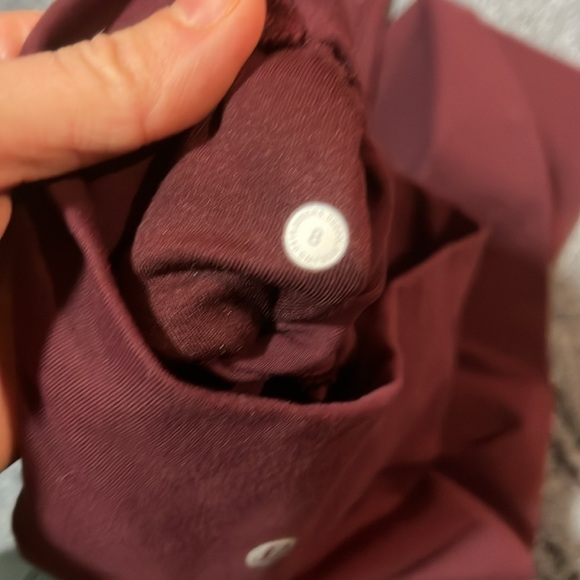 Lululemon Athletica Burgundy Leggings - Picture 6 of 6